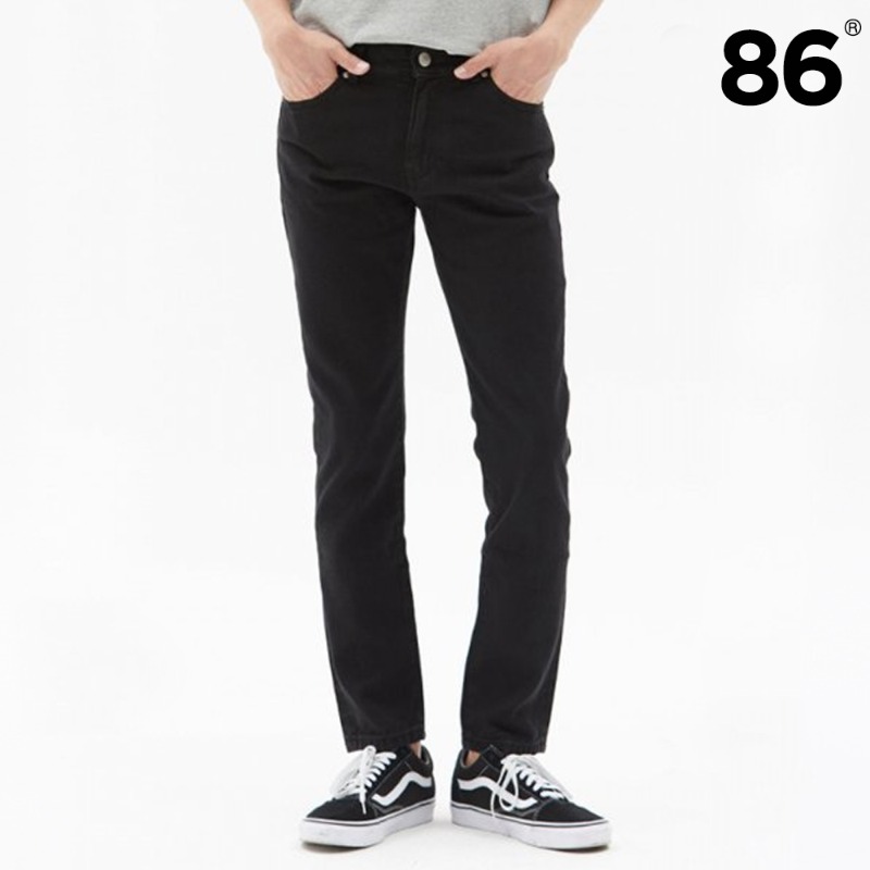 [BEST]1672 basic black jeans(black) / slim